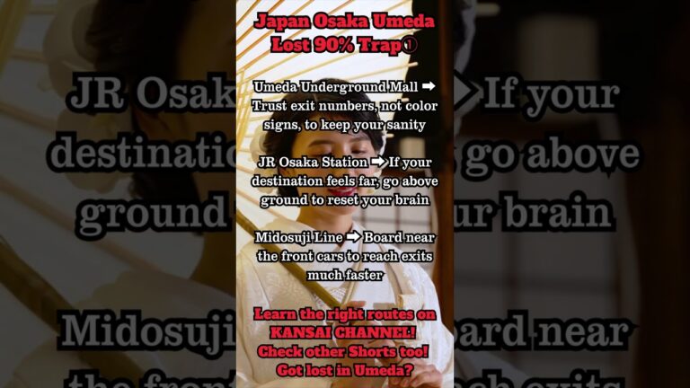 Osaka Japan Travel Guide, Kansai Airport to Namba Station, Osaka to Kyoto Train Tips for Foreigners!